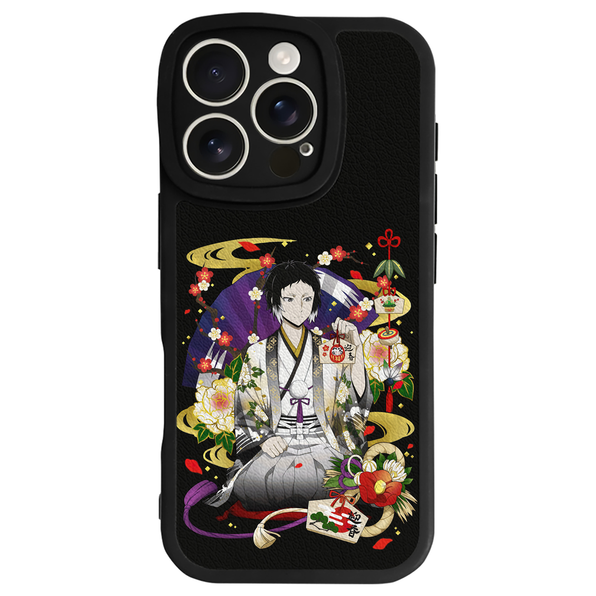 （画像用） 文豪ストレイドッグス Bungo Stray Dogs 【iPhone 16シリーズ対応】シリコンスマホケース（レザー調） 材質：シリコン